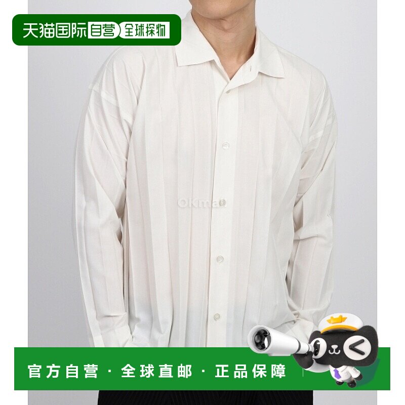 韩国直邮HOMME PLISSE ISSEY MIYAKE 边缘长袖衬衫 HP46FJ340 01