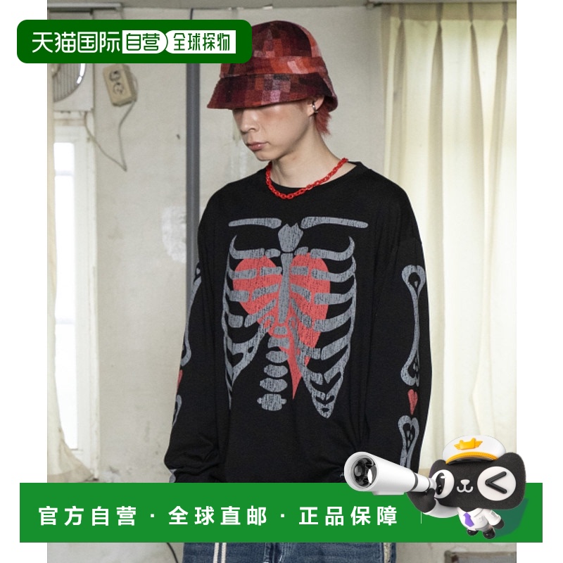 韩国直邮GLACK 男士T恤GT102BK纯棉高档 简约时尚百搭舒适 高级感