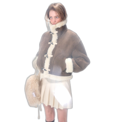 韩国直邮ETMON法式浪漫日常休闲淑女气质甜美大衣304131245外套