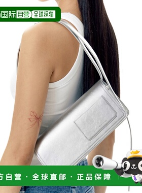 韩国直邮Ames Worldwide 女士包包RECTANGLE FLAP BAG SILVER 22HS
