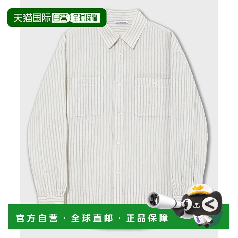 韩国直邮MIMTHEWARDROBE公用男衬衫MW241SH3IV TASKER STRIPED WO