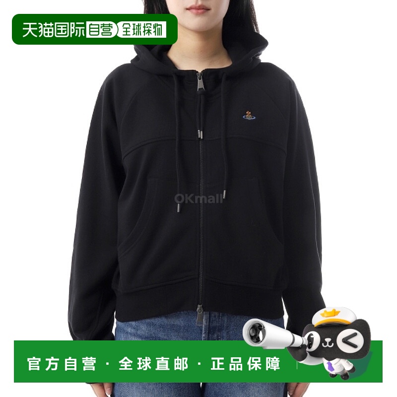 韩国直邮Vivienne Westwood 短款插肩拉链连帽衫 (1I010012 J006O