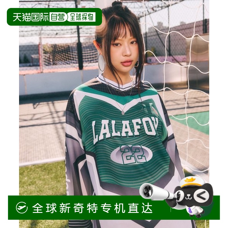 韩国直邮LALAFOX韩国正品运动时尚瑜伽小众日常辣妹女款T恤BP4CL0