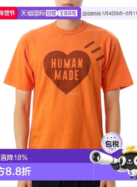 韩国直邮HUMAN MADE 彩色T恤（HM29CS033 橙色）