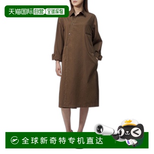 深烟草 韩国直邮LEMAIRE 衬衫 女式 SH1061LF1206BR501 不对称长款