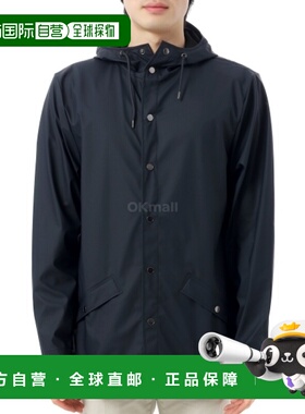 韩国直邮Rains男女款外套夹克衫深蓝色连帽质感舒适百搭12010-47