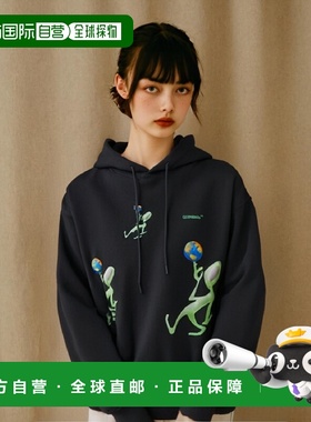韩国直邮Off White 卫衣OMBB085F22FLE0161050ALIEN LOGO DRAWSTR