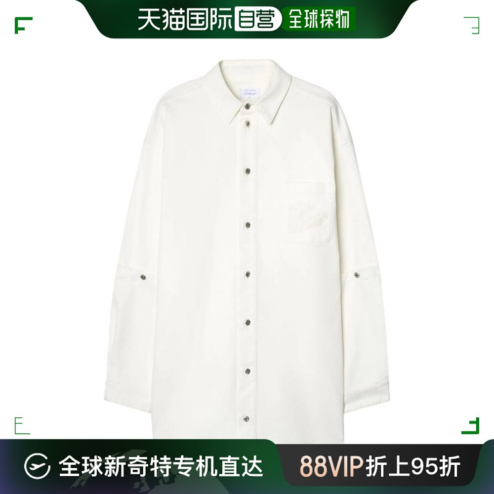 韩国直邮OFF WHITE24SS长袖衬衫男OMYD059S24DEN0010202 RAW WHIT