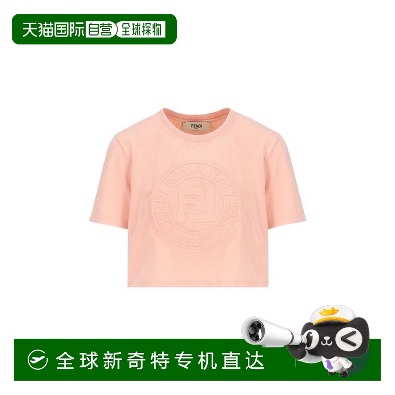韩国直邮FENDI25SS长袖T恤女FS9715ASNIF1RX7 P25Pink