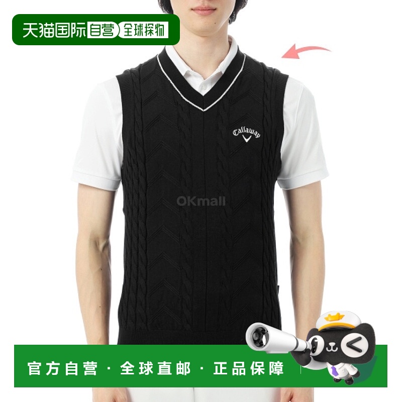 韩国直邮Callaway V领针织背心 (C25219100-1010) 针织衫/背心