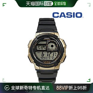 卡西欧100M防水世界时电子表AE 1000W 智能腕表 韩国直邮Casio