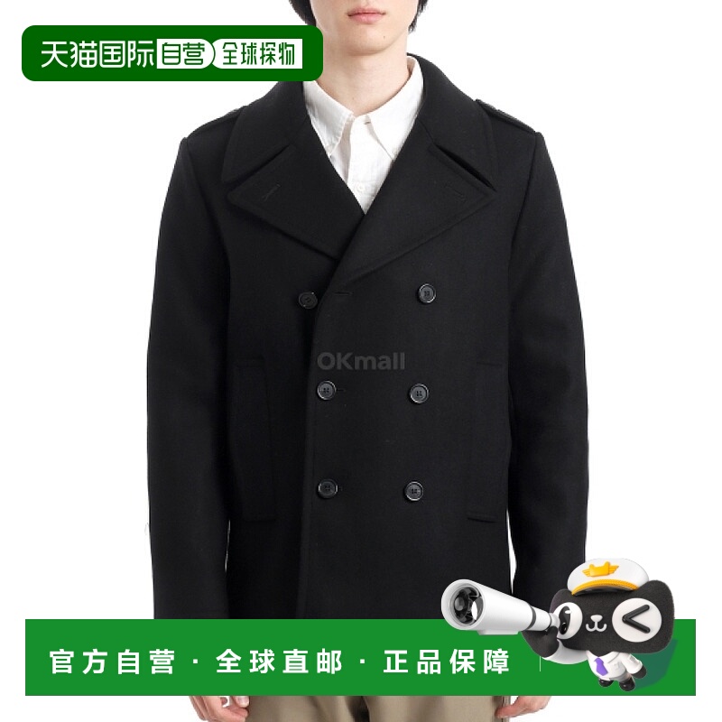 韩国直邮SAINT LAURENT PARIS 76064 9Y060W 1000 外套羊毛