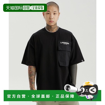 韩国直邮LIFEWORK 公用男士新款T恤男装LW232TS611