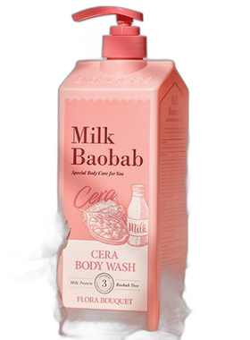 韩国直邮MilkBaobab迷珂宝浪漫花香沐浴露液补水爽肤敏感肌1正品