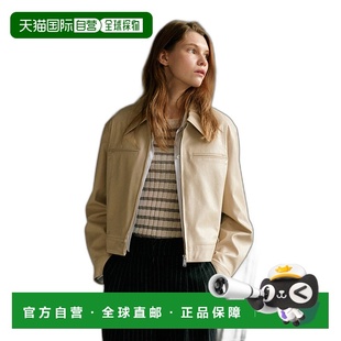 女士女士精品 SL3AJ308 Faux Jacket Leather 韩国直邮LOEUVRE