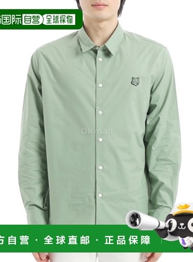 韩国直邮MAISON KITSUNE 同色系狐狸头贴片休闲衬衫 (MM00403WC50