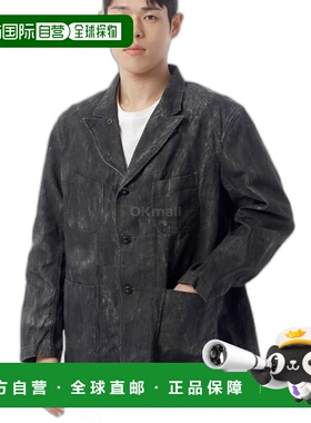 韩国直邮Engineered Garments Bedford 夹克 黑色棉质 做旧印花 (