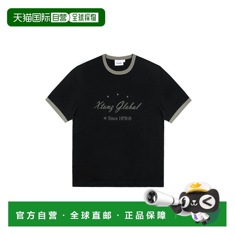 韩国直邮XTONZ 公用T恤XTT073BK