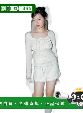 韩国直邮margarin fingers设计师款少女甜美新款日常女款T恤30603