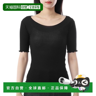 韩国直邮Baserange Pama 3/4 黑色 (TOPA-RB-000) 短袖 圆形