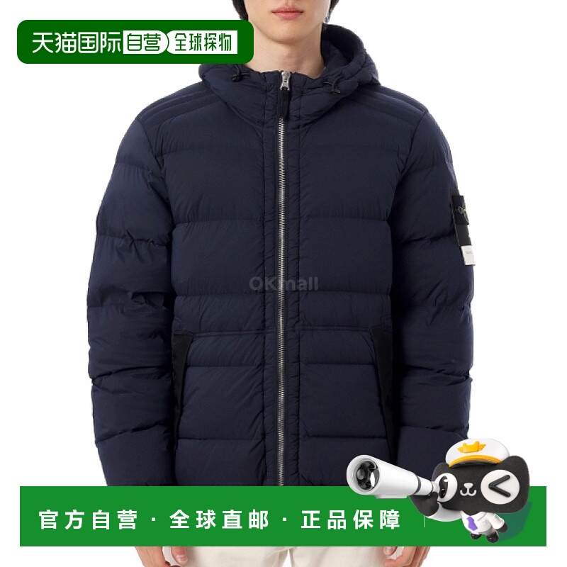 韩国直邮STONE ISLAND 4100040 无缝隧道尼龙羽绒TC连帽夹克 (K2S
