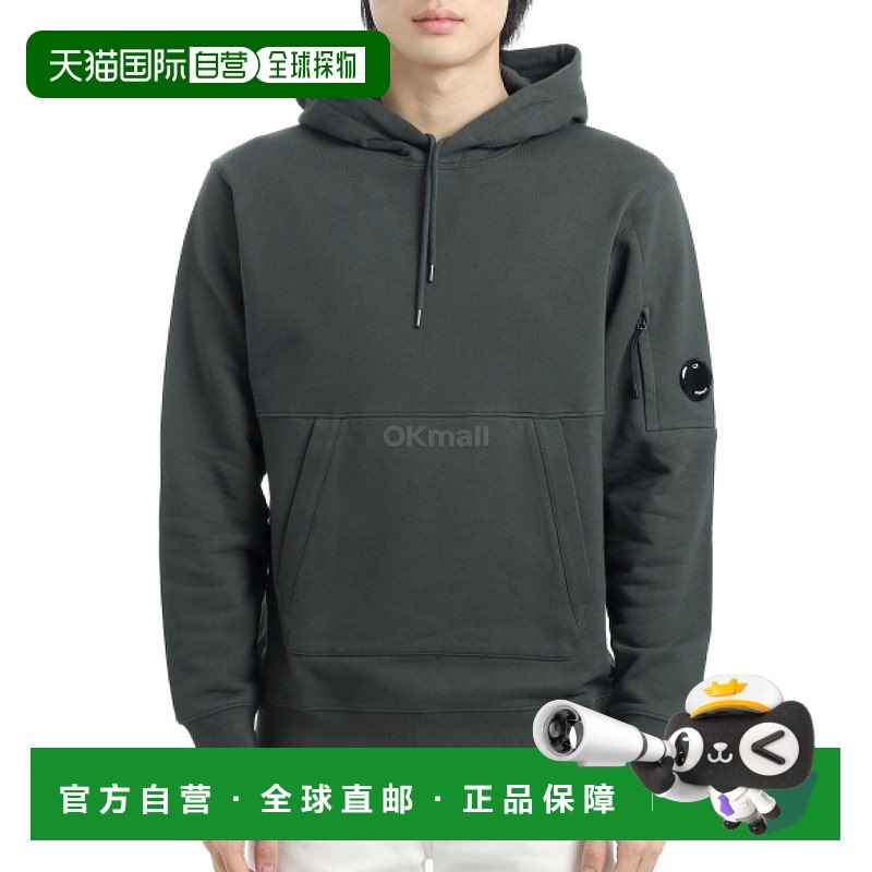 韩国直邮CP COMPANY 斜纹凸起羊毛连帽镜片卫衣 (19CMSS714A 0050