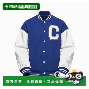 男款 棉服 蓝色匡威 徽标棒球领单排扣长袖 韩国直邮Converse