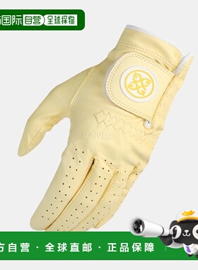 韩国直邮G/Fore手套男款G4MC0G57-SUNSHINE黄色徽标简约时尚保暖