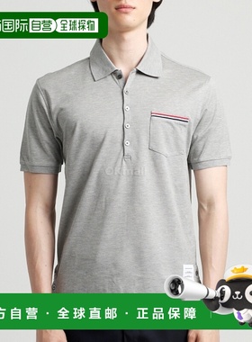 韩国直邮Thom Browne MJP022A 01455 055 短袖立领珠地网眼棉T恤