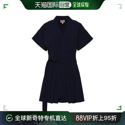 韩国直邮KENZO23FW短连衣裙女FD62RO2539GE77 Navy