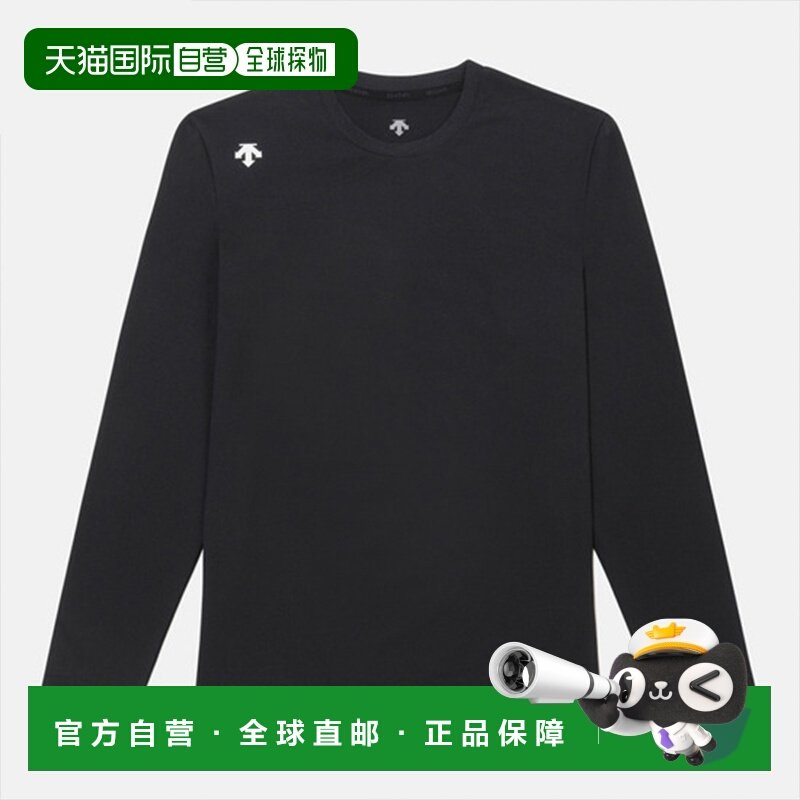 韩国直邮DESCENTE/迪桑特 Logo徽标圆领套头长袖T恤男女同款SR123,运动服/休闲服装,运动卫衣/套头衫,淘宝优惠券,粉丝福利购,淘宝优惠卷