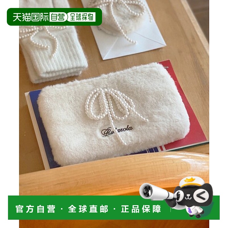 韩国直邮rolarola英同款少女甜美可爱清新法式日常女款新款化妆包