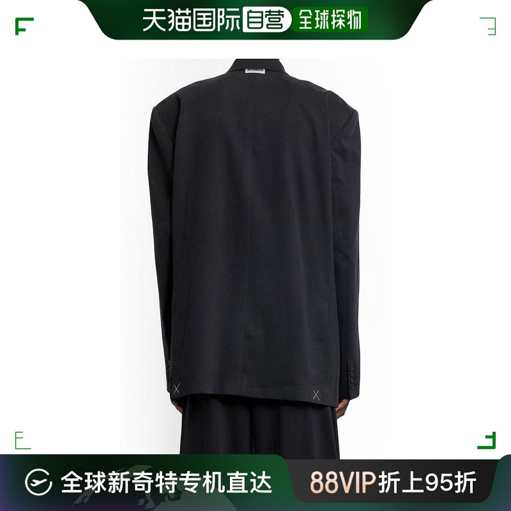 韩国直邮VETEMENTS23FW西装套装男UE54JA480B1201 WASHEDBLACKBLA