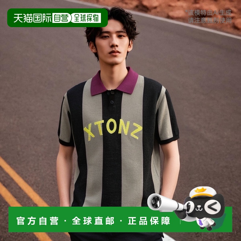 韩国直邮XTONZ 公用男针织XTK104BK羊毛流行穿搭保暖 高级感减龄