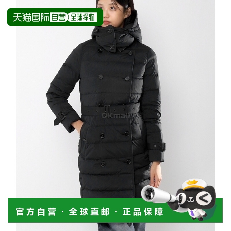 韩国直邮BURBERRY 黑色弹力尼龙衬垫夹克 (8096357) 羽绒/填充