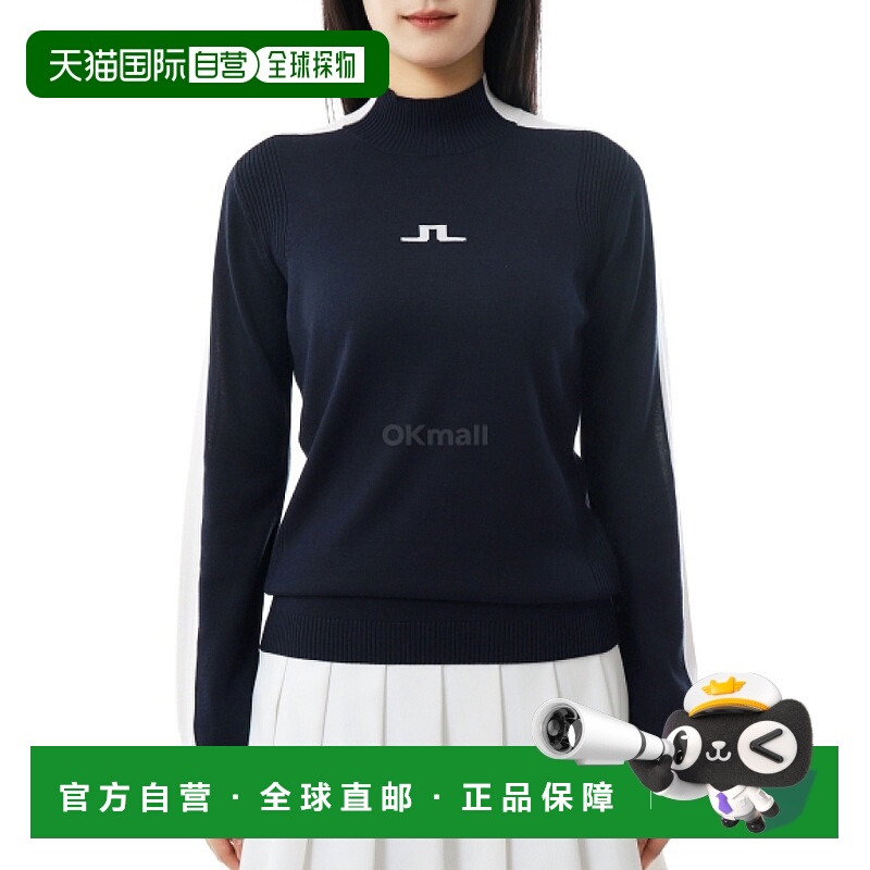 韩国直邮J.LINDEBERG Adeline针织毛衣（GWKW12895-6855） 高领针