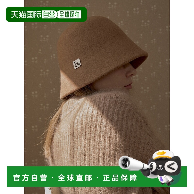 韩国直邮RaJu 女士帽子304148009 Wool Cloche Bucket Hat 6 Color
