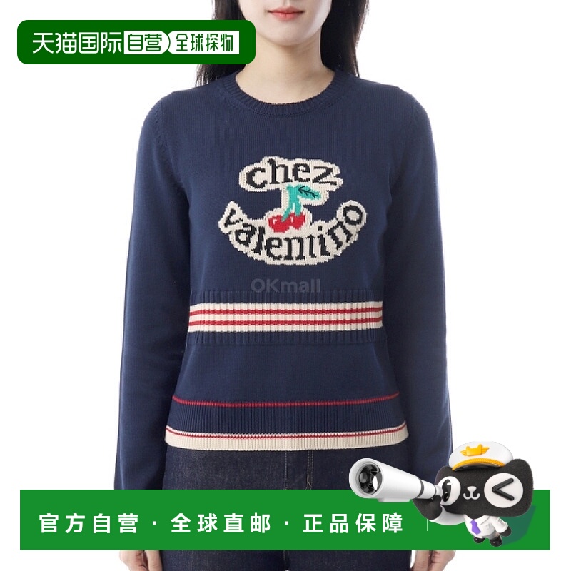 韩国直邮VALENTINO 7B0KC66Q 9HM 0W6 / 7B3KC66Q 9HM 0W6 圆领针