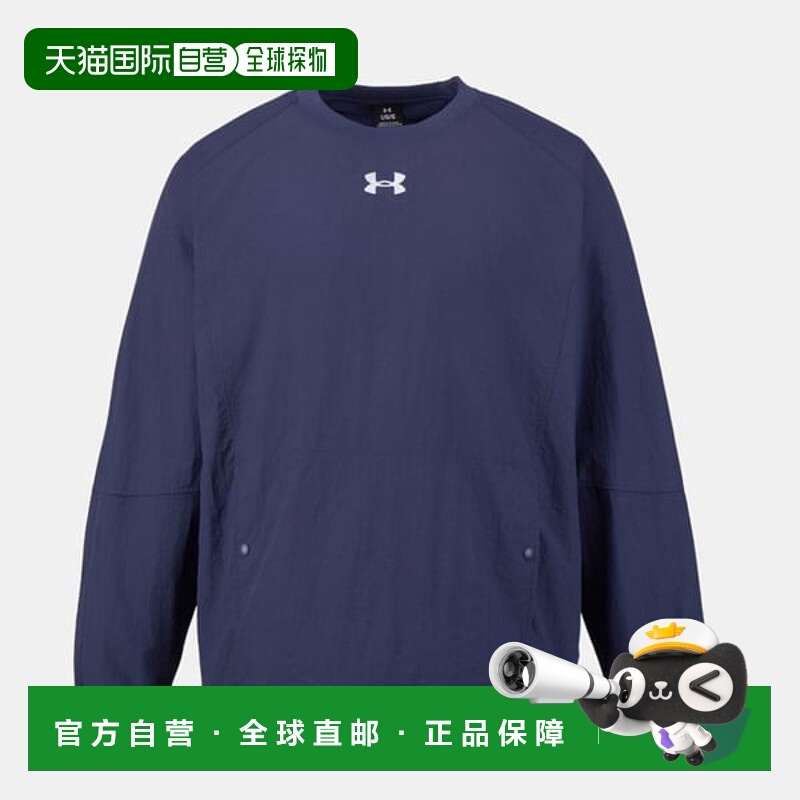 韩国直邮UNDER ARMOUR 6010133-403 海军蓝中性亚太运动风格梭织T
