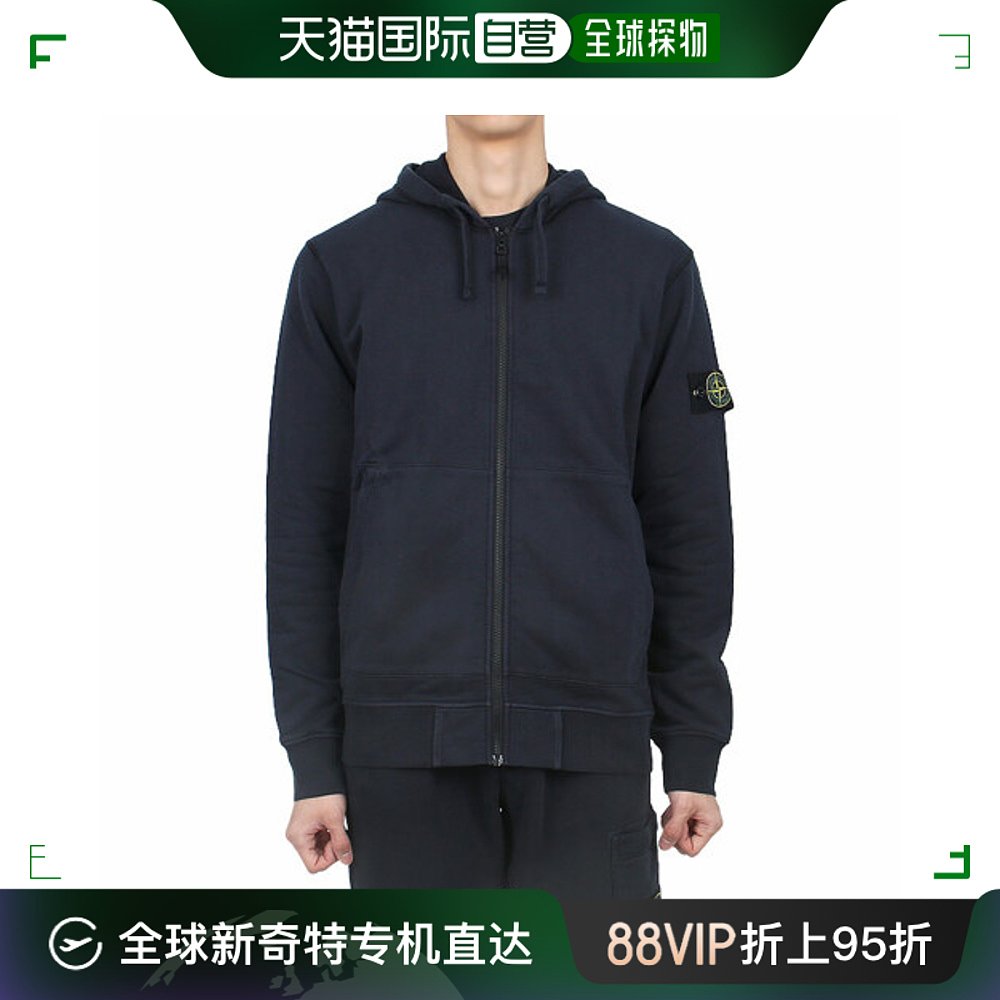 韩国直邮[STONE ISLAND] 24SS 饰章细节 配饰细节 连帽细节 拉链 男装 T恤 原图主图