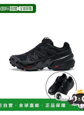 韩国直邮SALOMON  男士登山鞋SPEEDCROSS 6 GTX BLACK/BLACK/PHAN