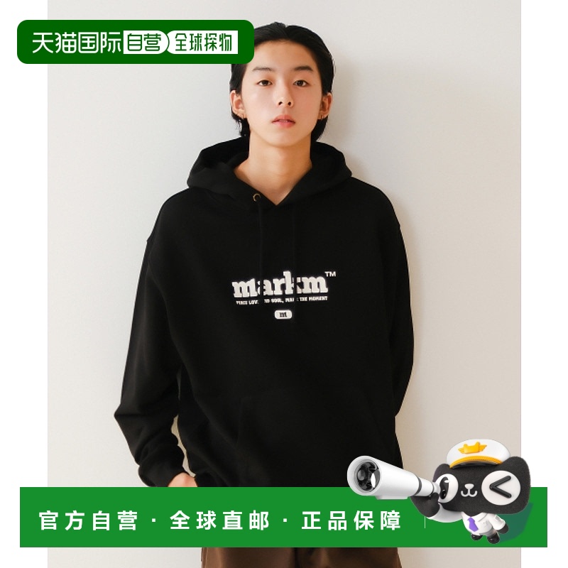 韩国直邮MARKM 公用连帽衫MJIBH82010_BK SMALL LOGO BASIC HOODI