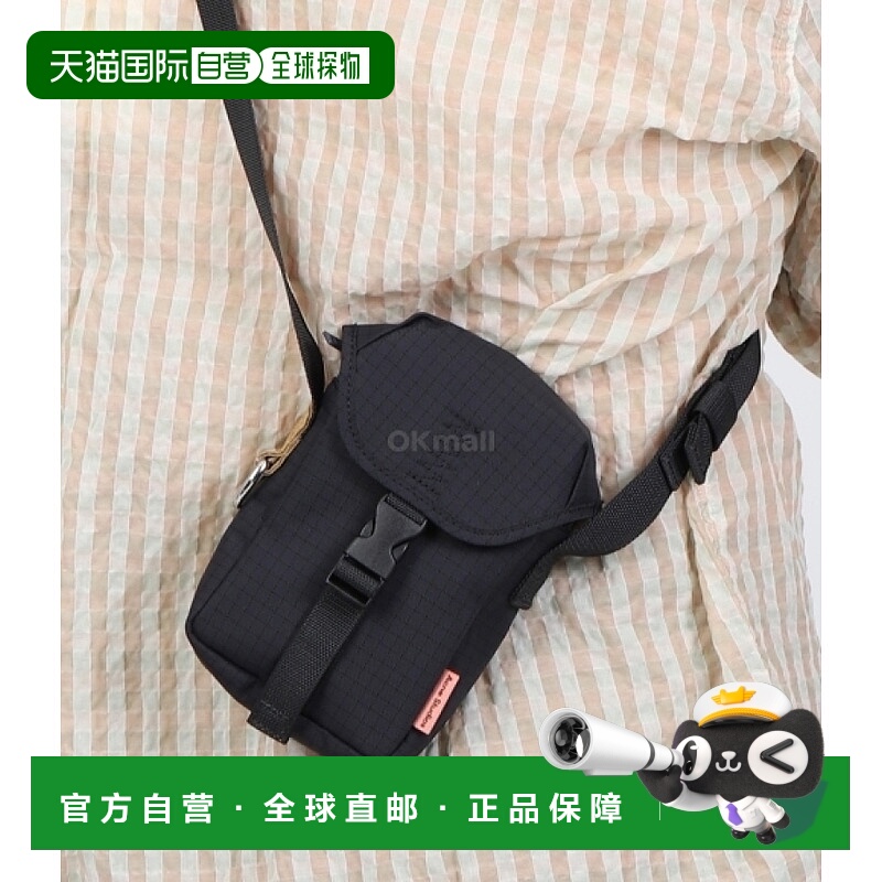 韩国直邮Acne Studios C10167 900 交叉包 尼龙纸感材质 牛皮饰边