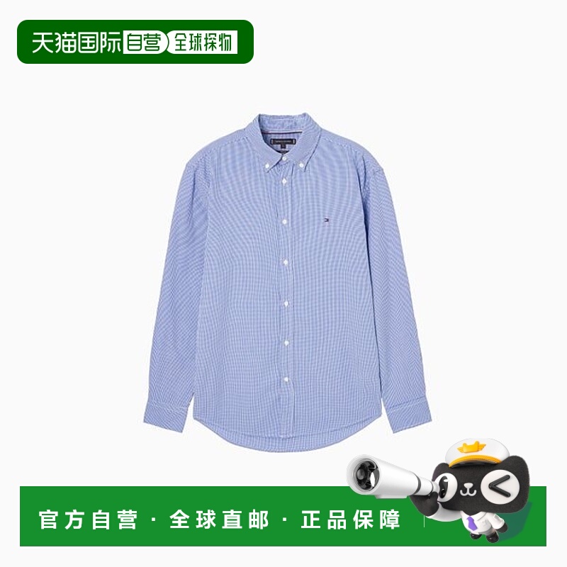 韩国直邮TOMMY HILFIGER T12F7WSH140MT10MS 微格纹格子衬衫