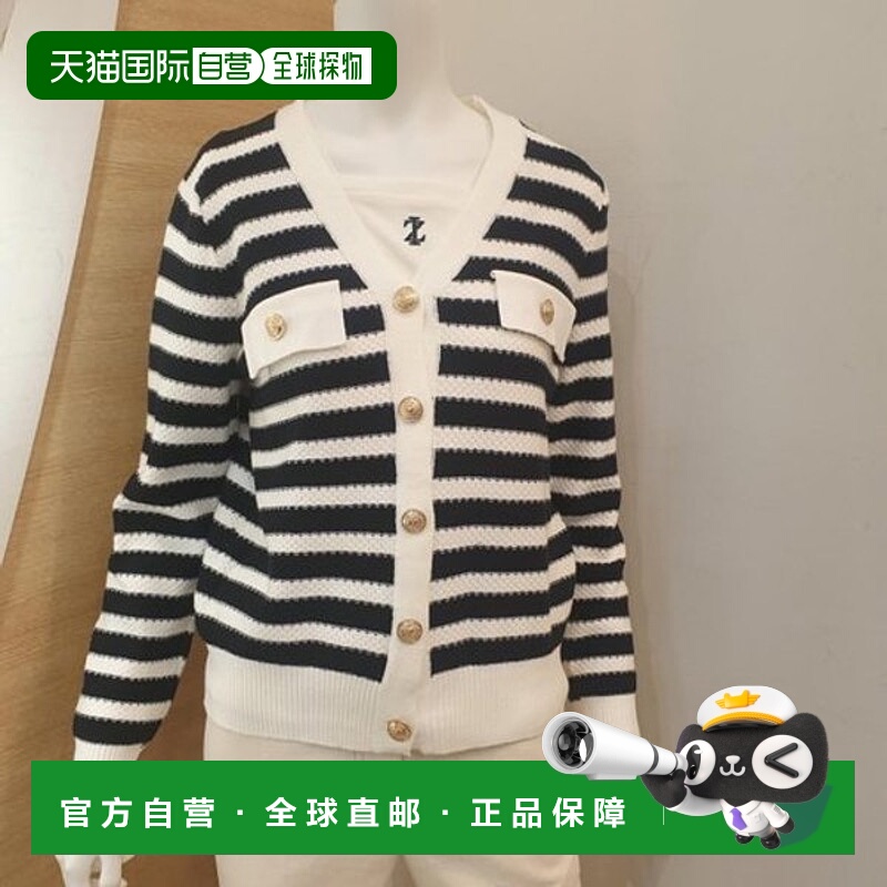 韩国直邮THE IZZAT TheEye 小口袋系扣 V 领开衫 INBN1CD83SG