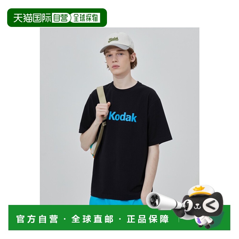 韩国直邮KODAK正品新款美式校园时尚运动男款T恤K4223ERS27BLK