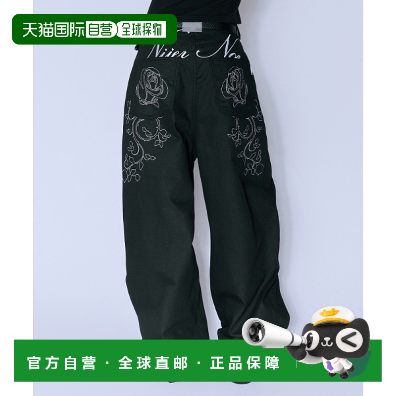 韩国直邮NIIER NOR 女士女装牛仔裤24NNFWBDPF002BK ROSE BALLOON