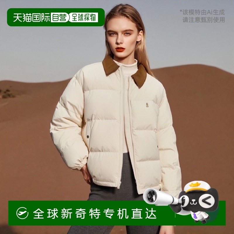 韩国直邮YALE WARM UP+ SHORT PUFFER (PADDING) IVORY夹克YC6JP1