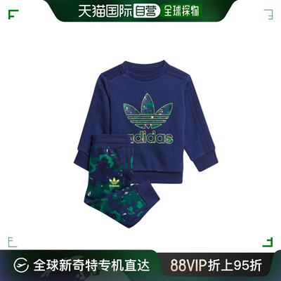 韩国直邮Adidas T恤 [Adidas] 儿童 CREW 套装 (H20309)