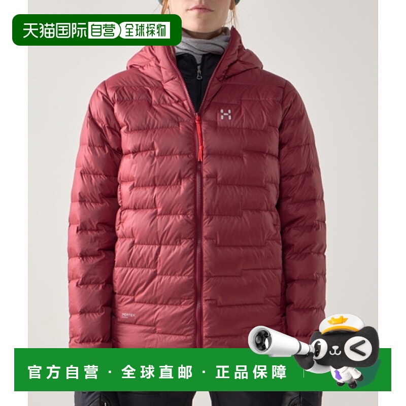 韩国直邮HAGLOFS ROC Flash Down 连帽衫 W`s 胭脂红 (607466-5RC